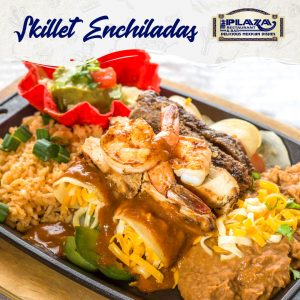Skillet Enchiladas from The Plaza Restaurant & Bar Tex mex food